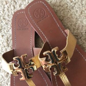 Tory Burch Gold Sandals